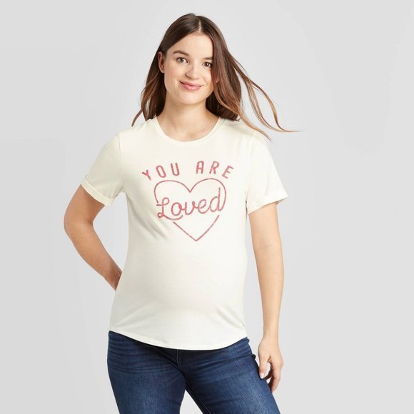 NEW! Isabel Maternity 'You Are Loved' T-Shirt - Picture 1 of 3